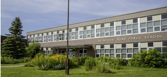 Picture of the front of Agincourt school